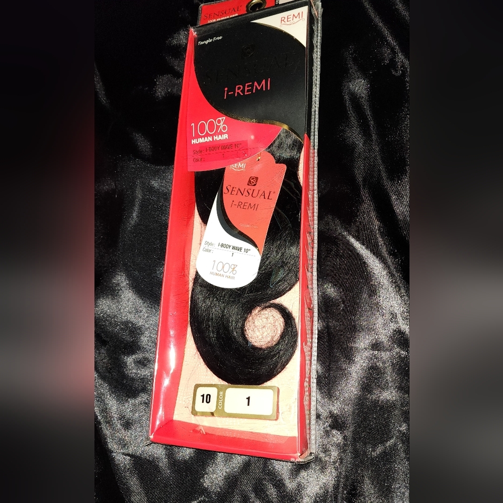 Sensual I-Remi 100% Human Hair Body Or Deep Wave  18" - Black No#1